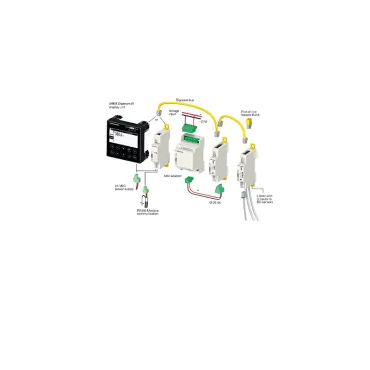 Adaptateur DIRIS Digiware Udc - Mesure, surveillance et qualité de l'énergie - EXPLODED_VIEW_EXT